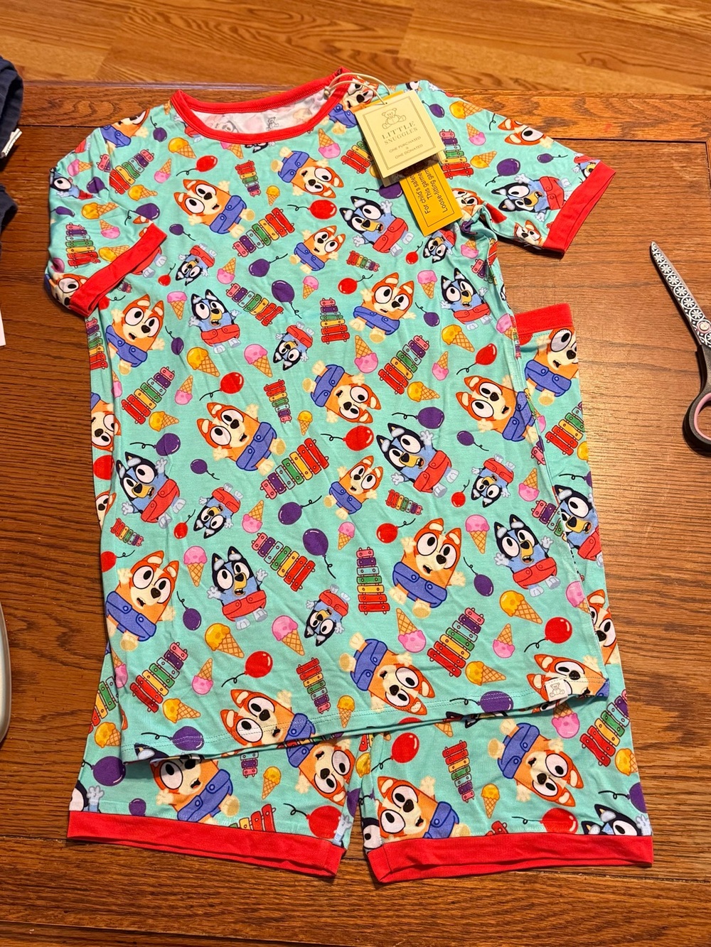 Little Snuggles Boys Girls Size 12T Bluey Bamboo Two Piece Pajamas New NWT